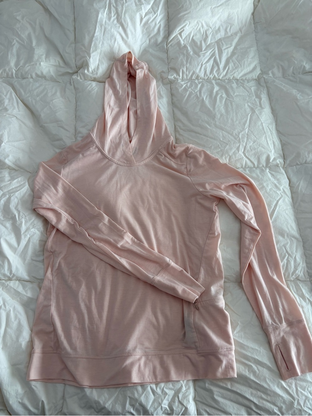 Light Pink Women's Hoodie Top